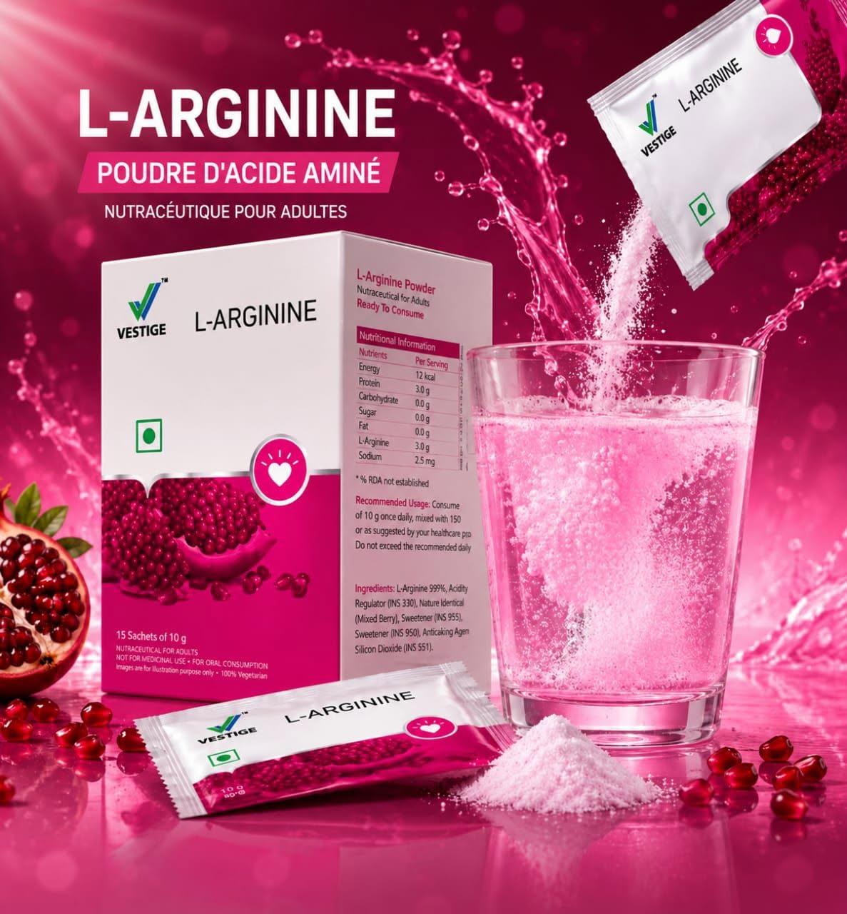 L-Arginine — poudre d'acide aminé